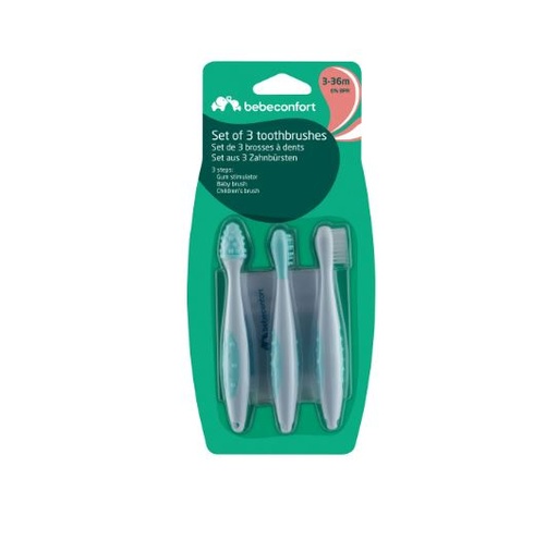 [3106203000] Set de 3 brosses à dents 3-36m Bébé Confort