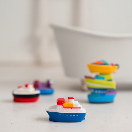 [TL832-1] Boite de 6 jouets de bain Bateaux Olmitos