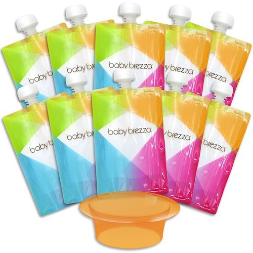 Lot de 10 gourdes réutilisables 200 ml BABY BREZZA